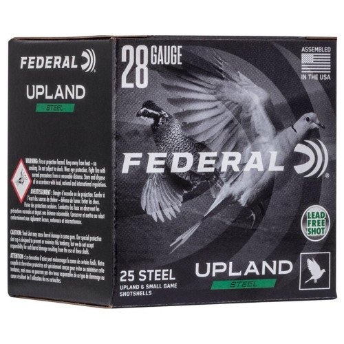 FEDERAL FIELD & RANGE STEEL 28GA 2.75IN 5/8 OZ #7.5 SHOT 25 RDS