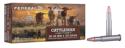 FED HENRY CATTLEMENS 30-30 150GR HAMMER 20/10