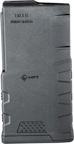 MFT MAGAZINE AR10/SR25 7.62X51 308 WIN 20RD BLACK POLYMER