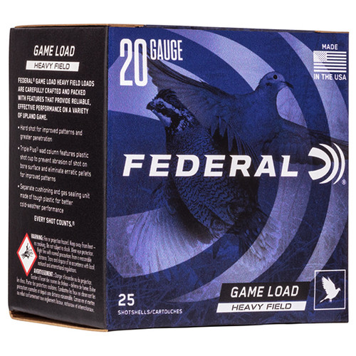 FED GAME-SHOK FIELD 20GA 2.75 1OZ7.5 25/10