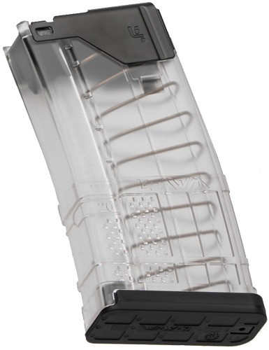 LANCER MAGAZINE L5AWM AR-15 5.56X45 20RD TRANSLUCENT CLEAR