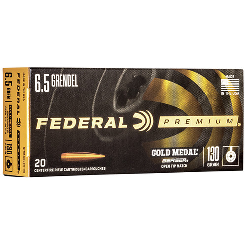 FED GOLD MEDAL 6.5GREN 130GR BERG BTHP 20/10