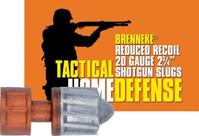 BRENNEKE USA LOW RECOIL 20GA 2.75" 3/4OZ SLUG 5RD 50BX/CS