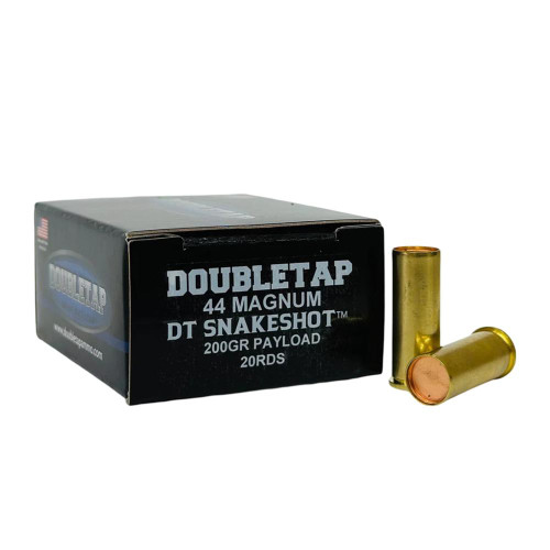 Double Tap DT Snake Shot Handgun Ammunition .44 Mag 200gr9 Shot 1000 fps 20/ct