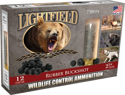 LIGHTFIELD 12GA 2.75" 21-BALL RUBBER BUCKSHOT 5RD 10BX/CS