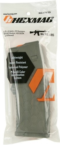 HEXMAG MAGAZINE AR-15 5.56X45 10RD OD GREEN POLYMER SERIES 2