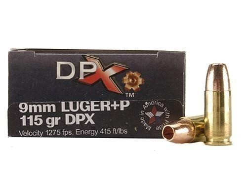COR-BON Handgun Ammunition 9mm Luger (+P) 115 gr DPX 1275 fps 20/ct