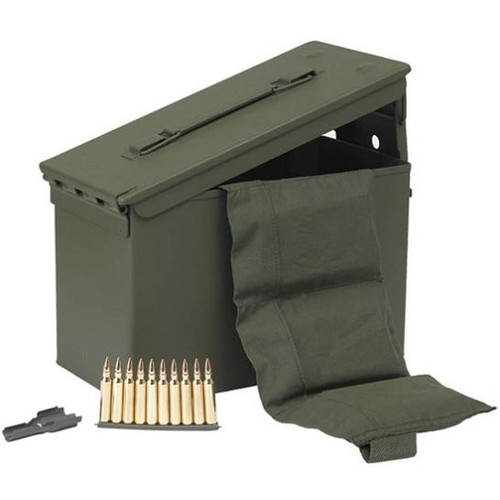 PMC Bronze Rifle Ammunition .223 Rem 55 gr FMJ 2900 fps 1680/ct (2-M2A1 Metal Boxes(840) w/ Bandoleer)