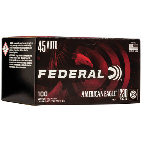 FED AMERICAN EAGLE 45ACP 230GR FMJ 100/5