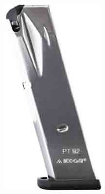 MEC-GAR MAGAZINE TAURUS PT92 9MM LUGER 15RD NICKEL