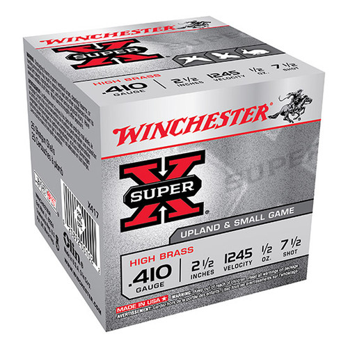 WIN SUPER-X SMALL GAME 410GA 1/2OZ7.5 25/10