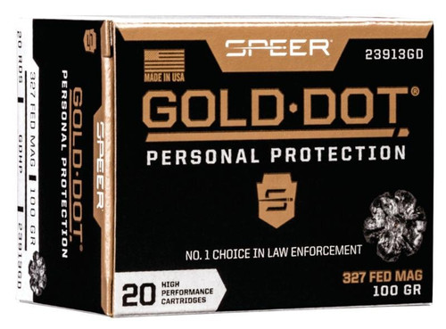 Speer Gold Dot Handgun Ammunition .327 Federal 100 gr HP 1500 fps 20/ct