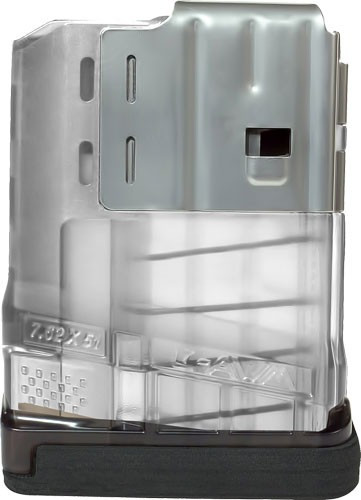 LANCER MAGAZINE L7AWM SR-25 7.62X51 5RD TRANSLUCENT CLEAR<