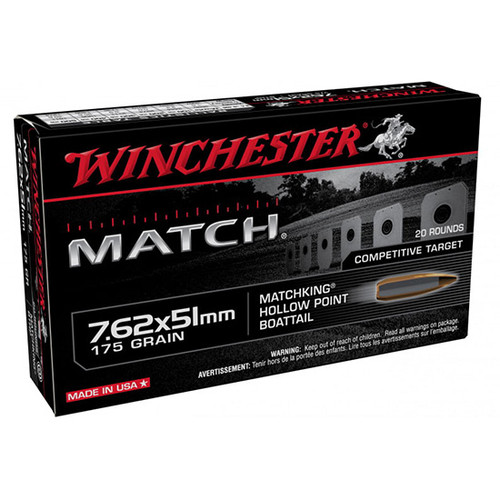 WIN MATCH 7.62X51 175GR BTHP 20/10