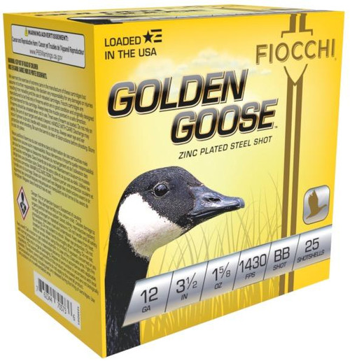 Fiocchi Golden Goose Shotshells 12ga 3 1/2" 1-5/8oz 1430fpsBB 25/ct