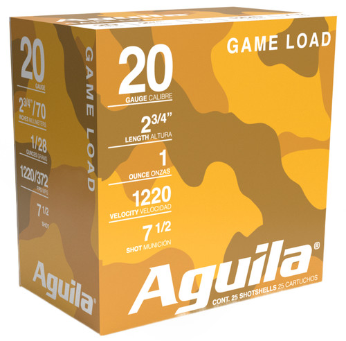 AGU TARGET LOAD 20GA 2.75 1OZ7.5 25/10