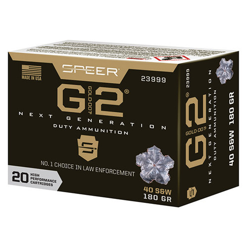 SPEER 40SW 180GR GOLD DOT 2 HP 20/10