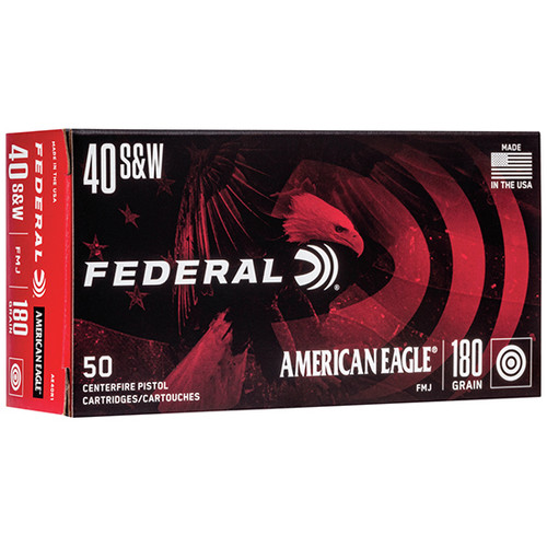 FED AMERICAN EAGLE 40SW 180GR FMJ 50/20