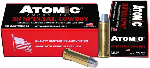 ATOMIC COWBOY 38 SPECIAL 125GR LEAD-RNFP 50RD 10BX/CS !