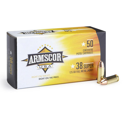 ARMSCOR AMMO 38SUP 125GR FMJ 50/20