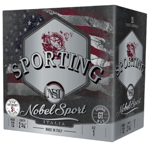 Nobel Sport Due Sporting Shotshells 12 ga 2-3/4 1 oz 1315 fps7.5 25/ct