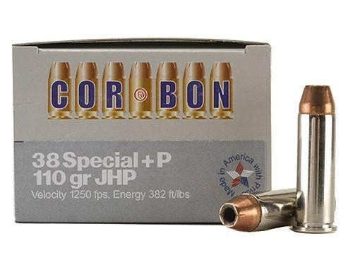 COR-BON SELF-DEFENSE 38 SPL +P 110GR JHP 1050 FPS 20 RDS