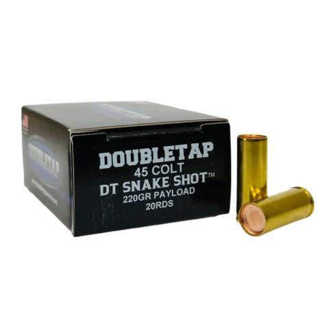 Double Tap DT SnakeShot Handgun Ammunition .45 Colt 220gr9 Shot 1000 fps 20/ct