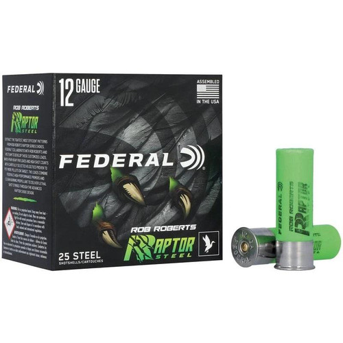 Federal Ron Roberts Raptor Steel Shotshells 12ga 3" 1-3/8oz 1400 fps3 25/ct