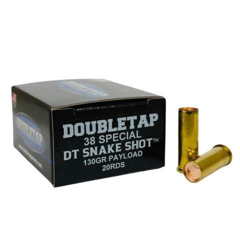 Double Tap DT SnakeShot Handgun Ammunition .38 Spl DT 130gr9 Shot 1000 fps 20/ct