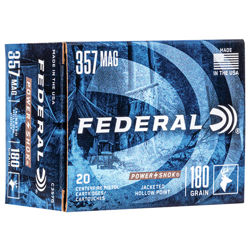 FED CLASSIC 357MAG 180GR HI-SHOK JHP 20/25