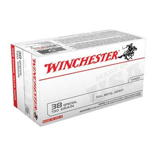 WIN USA 38SPL 130GR FMJ 100/5