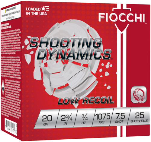 FIO SHOOTING LOW RECOIL 20GA 2.757.5 25/10