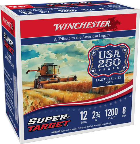 WINCHESTER TARGET 12GA 2.75" 1-1/8OZ8 1200FPS 250RD CASE