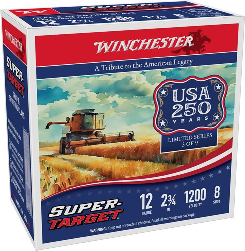 WINCHESTER TARGET 12GA 2.75" 1-1/8OZ8 1200FPS 250RD CASE