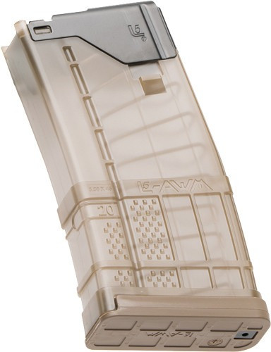 LANCER MAGAZINE L5AWM AR-15 5.56X45 20RD TRANS DARK EARTH