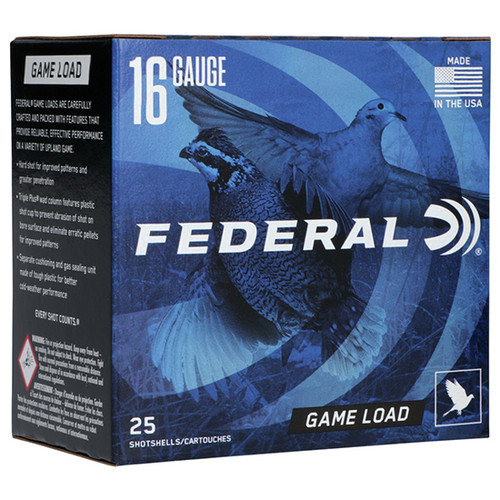FED GAME-SHOK GAME 16GA 2.75 1OZ8 25/10
