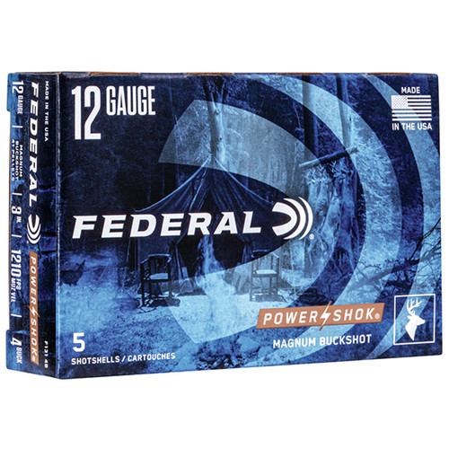FED POWER-SHOK BUCKSHOT 12GA 3 41P4 5/50