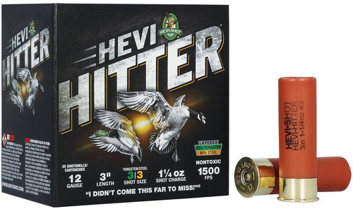 HEVI HITTER 12GA 3 1.25OZ3 STEEL 25/10