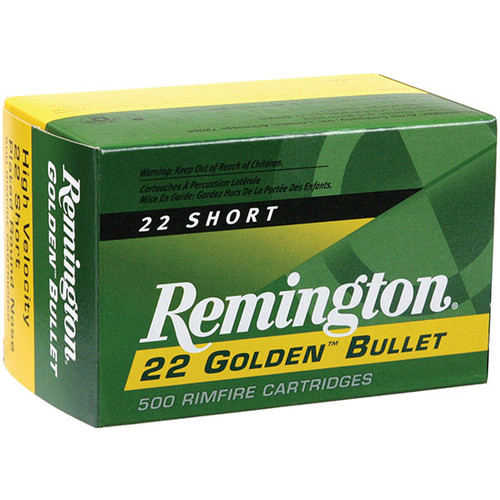 REMINGTON 22 GOLDEN BULLET 22SHORT 29GR RN HV 50/100