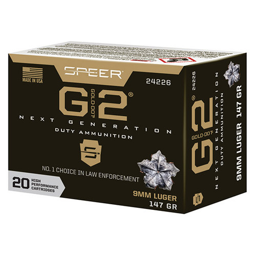 SPEER 9MM 147GR GOLD DOT 2 HP 20/10