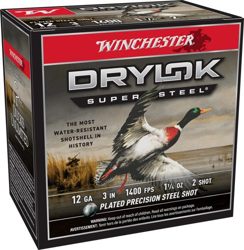 WINCHESTER DRYLOK 12GA 3" 1-1/4OZ2 25RD 10BX/CS