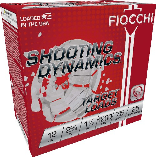 FIOCCHI 12GA 2.75" 1-1/8OZ #7.5 1200FPS 250RD CASE LOT