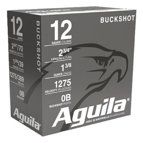 Aguila Field Shotshells 12ga 2-3/4" 1275 fps0 250/ct Case(10-25/ct Boxes)