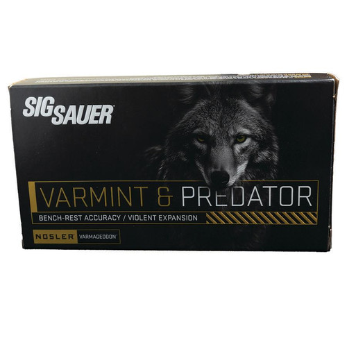 SIG AMMO 22-250 REM 55GR VARMINT & PREDATOR 20RD