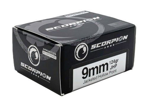 SCORPION 9MM LUGER 124GR JHP 20RD 10BX/CS