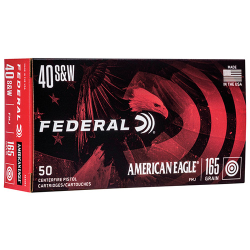 FED AMERICAN EAGLE 40SW 165GR FMJ 50/20