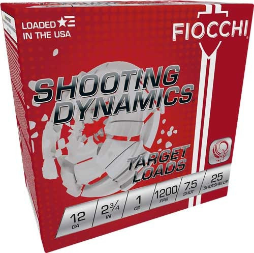 FIOCCHI 12GA 2.75" 1OZ7.5 1200FPS 250RD CASE LOT