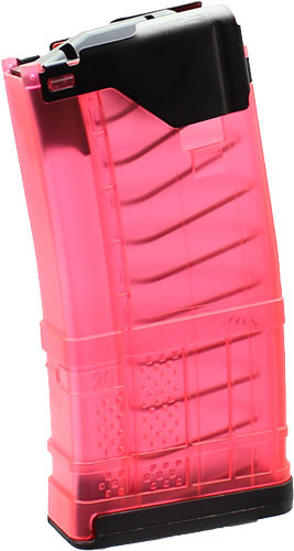 LANCER MAGAZINE L5AWM AR-15 5.56X45 20RD TRANSLUCENT PINK<