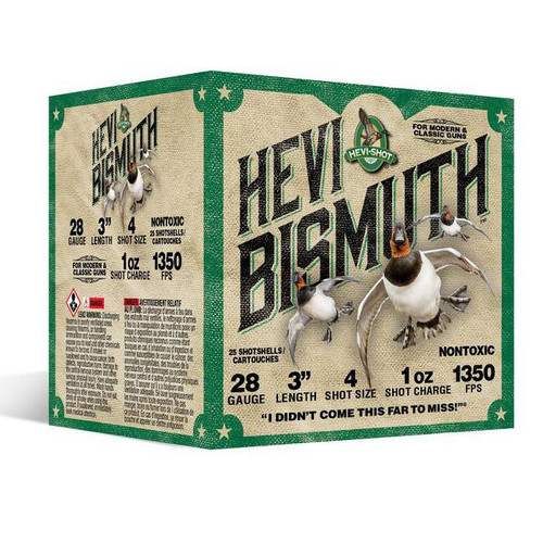 HEVI-Shot HEVI-Bismuth Shotshells 28ga 3" 1oz 1325 fps3 1350 fps 25/ct