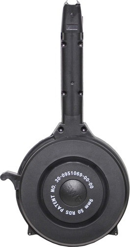 IVER JOHNSON MAGAZINE POLYMER FITS GLOCK 9MM 50RD DRUM BLK